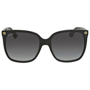 gucci grey gradient cat eye ladies sunglasses gg0022s 001 57