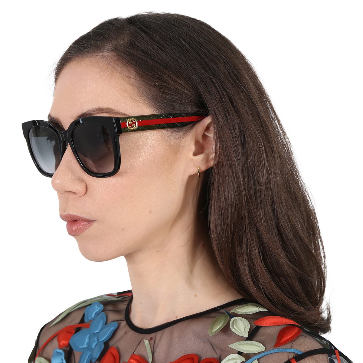 gucci grey gradient square ladies sunglasses gg0034sn 002 54 gucci grey gradient square ladies sunglasses gg0034sn 002 54