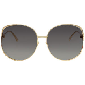 gucci grey gradient oval ladies sunglasses gg0225s 001 63