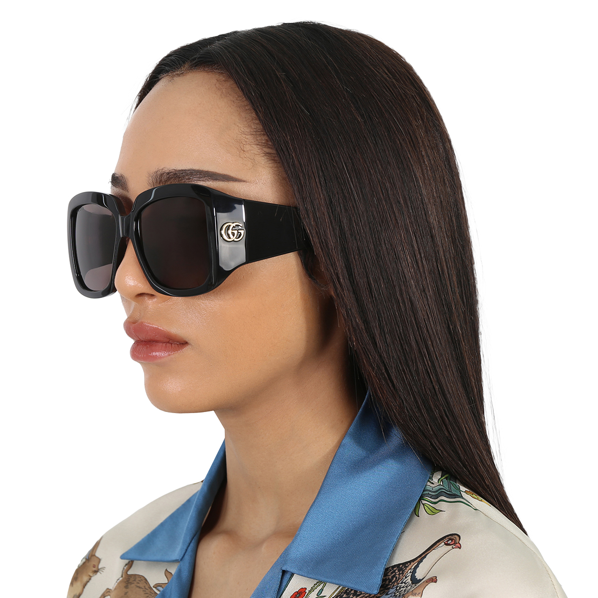 gucci grey ladies square sunglasses gg1402s 001 55 gucci grey ladies square sunglasses gg1402s 001 55