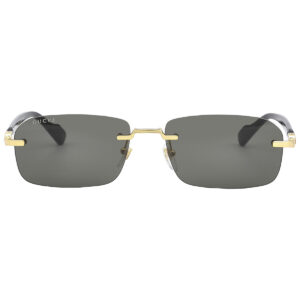 gucci grey rectangular men's sunglasses gg1221s 001 56