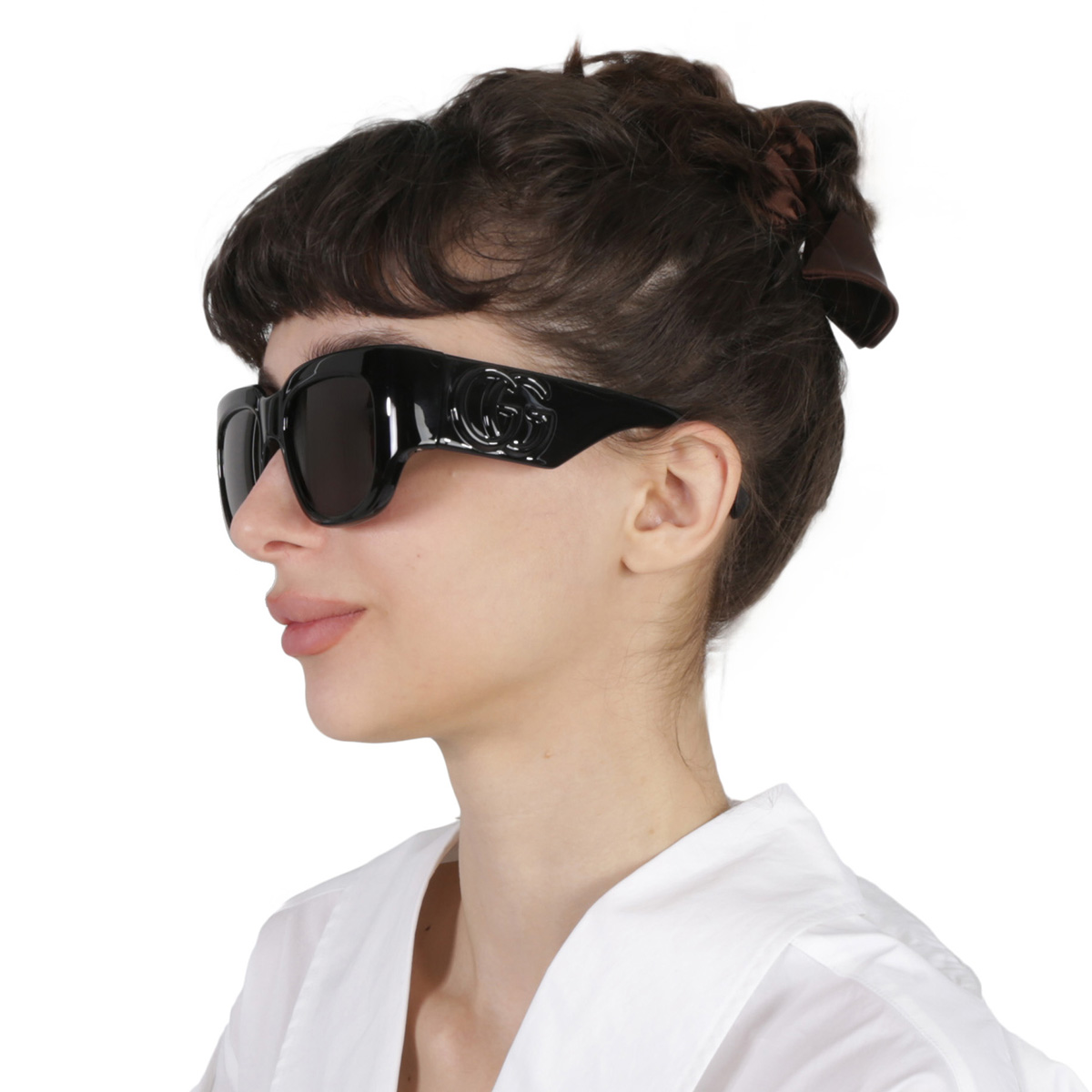 gucci grey square ladies sunglasses gg1545s 001 53 gucci grey square ladies sunglasses gg1545s 001 53