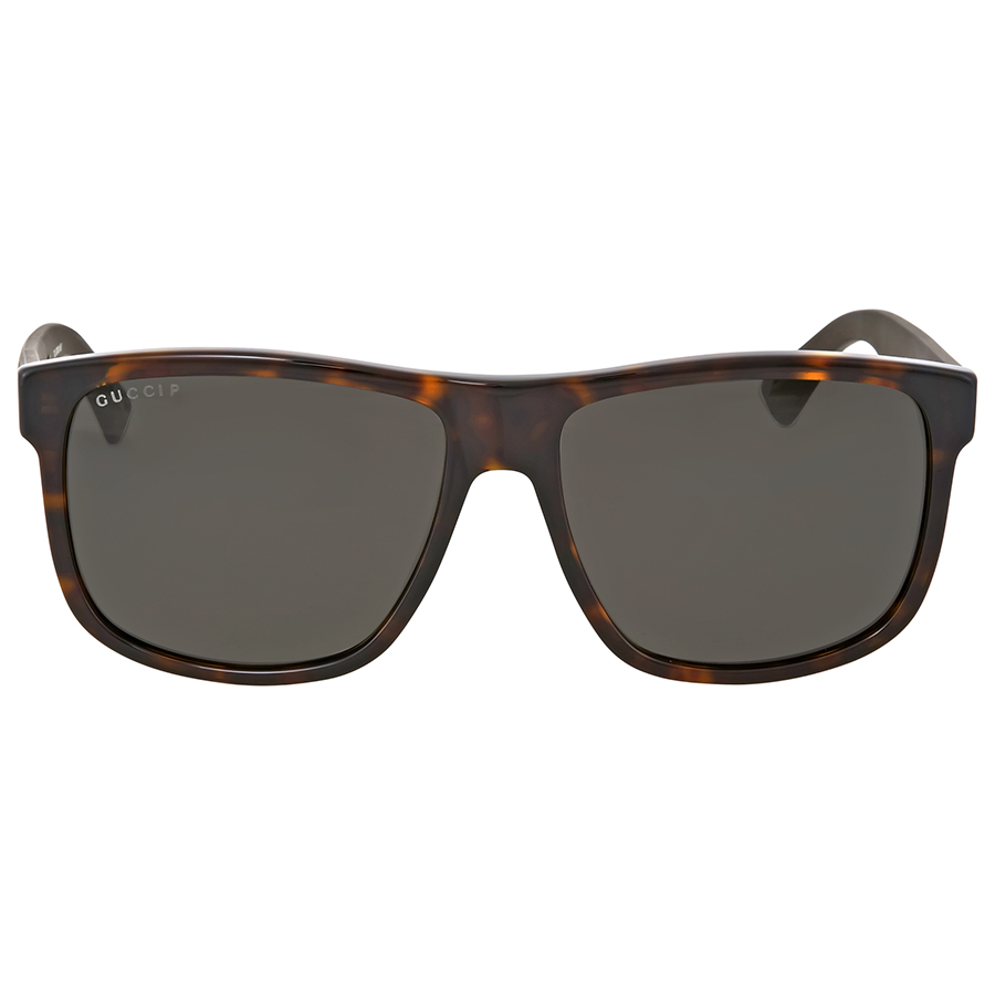 gucci polarized grey square men's sunglasses gg0010s 003 58 gucci polarized grey square men's sunglasses gg0010s 003 58