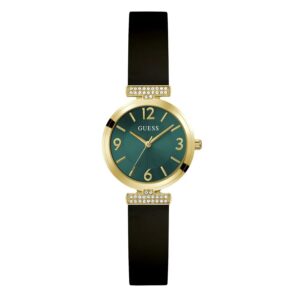 guess array quartz green dial ladies watch gw0912l4