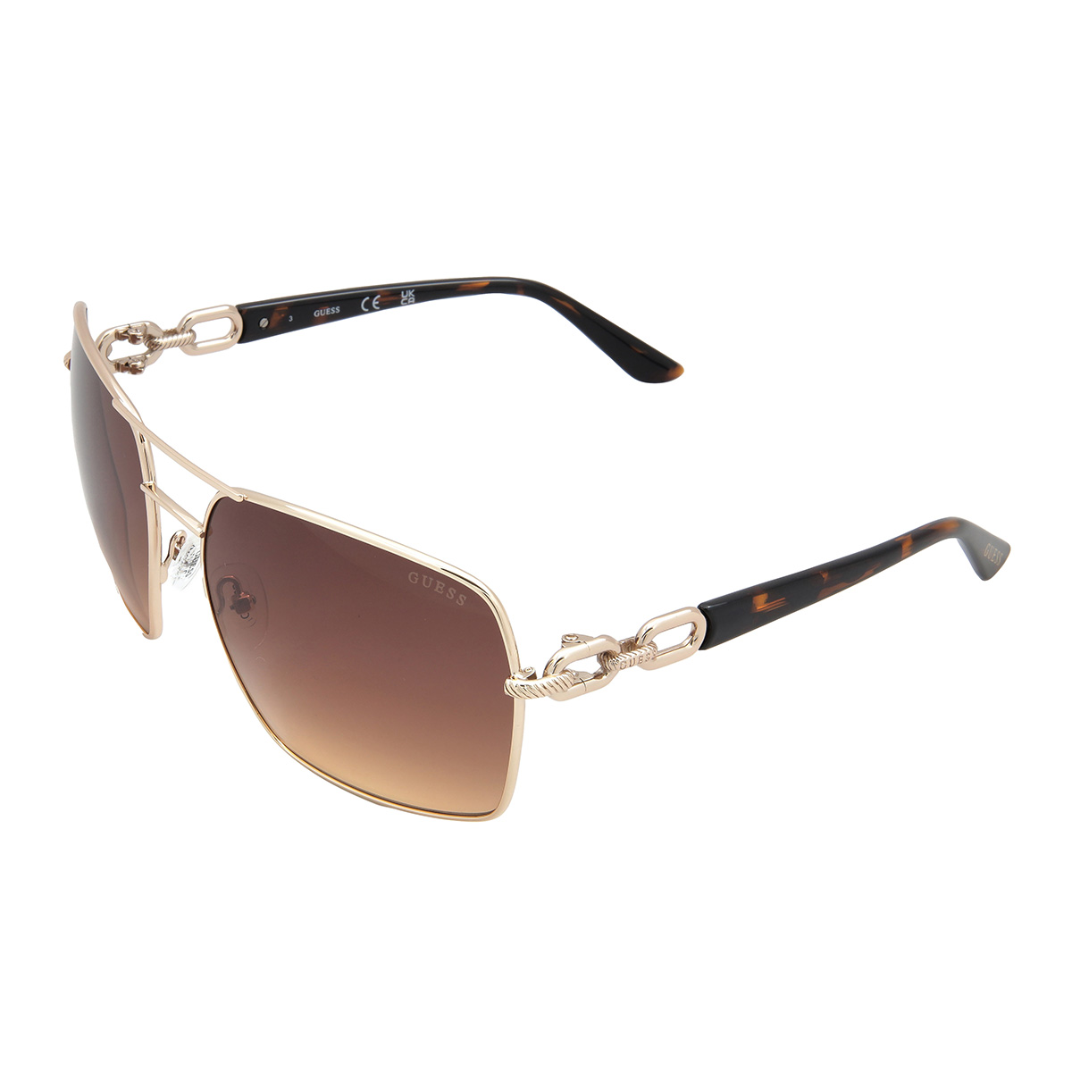 guess brown gradient navigator ladies sunglasses gu00159 33f 63 guess brown gradient navigator ladies sunglasses gu00159 33f 63