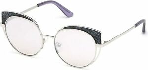 guess by marciano light grey cat eye ladies sunglasses gm0796 10z
