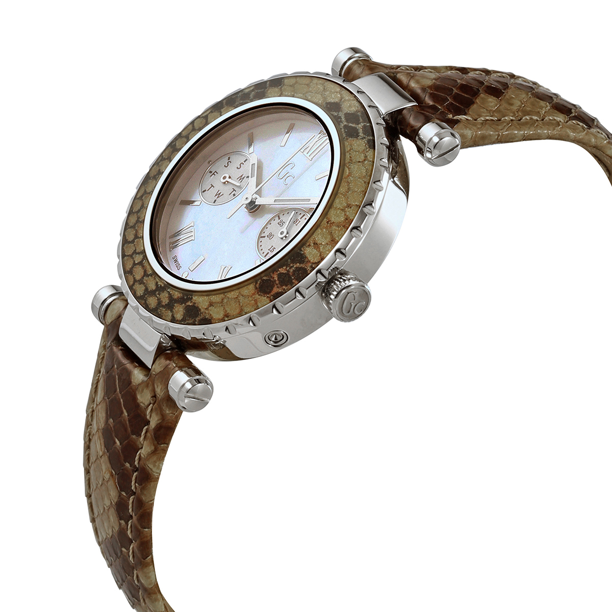 guess diver chic quartz ladies snakeskin patterned watch x35005l1s guess diver chic quartz ladies snakeskin patterned watch x35005l1s