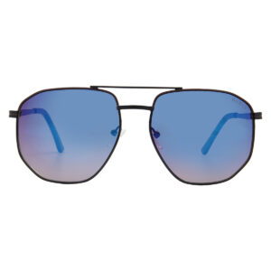guess factory smoke mirror pilot men's sunglasses gf5122 01c 60