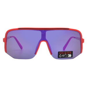 guess factory smoke mirror shield men's sunglasses go00054 66c 00