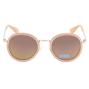 guess green round ladies sunglasses gf0303 74u 49