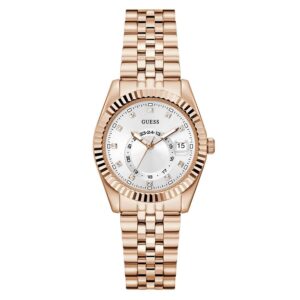 guess jada quartz white dial ladies watch gw0936l4