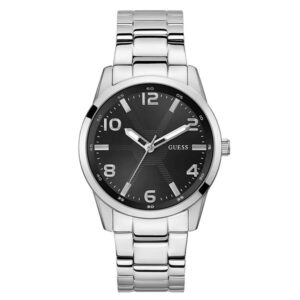 guess monte quartz black dial men's watch gw0804g2