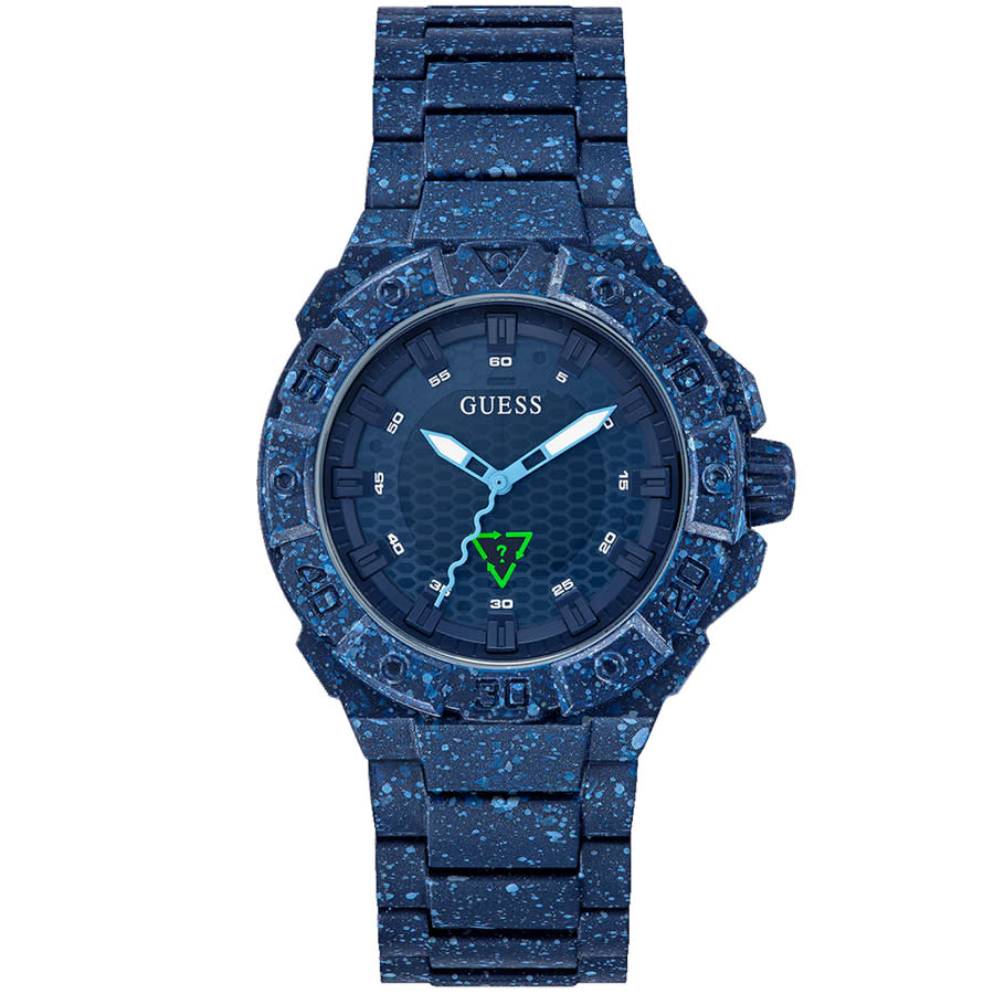 guess notide ocean plastic quartz blue dial men's watch gw0507g1 guess notide ocean plastic quartz blue dial men's watch gw0507g1