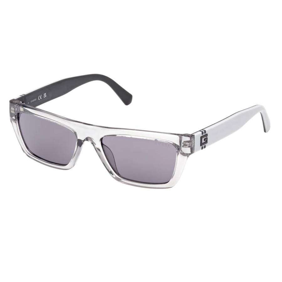 guess smoke rectangular men's sunglasses gu00120 20a 55 guess smoke rectangular men's sunglasses gu00120 20a 55