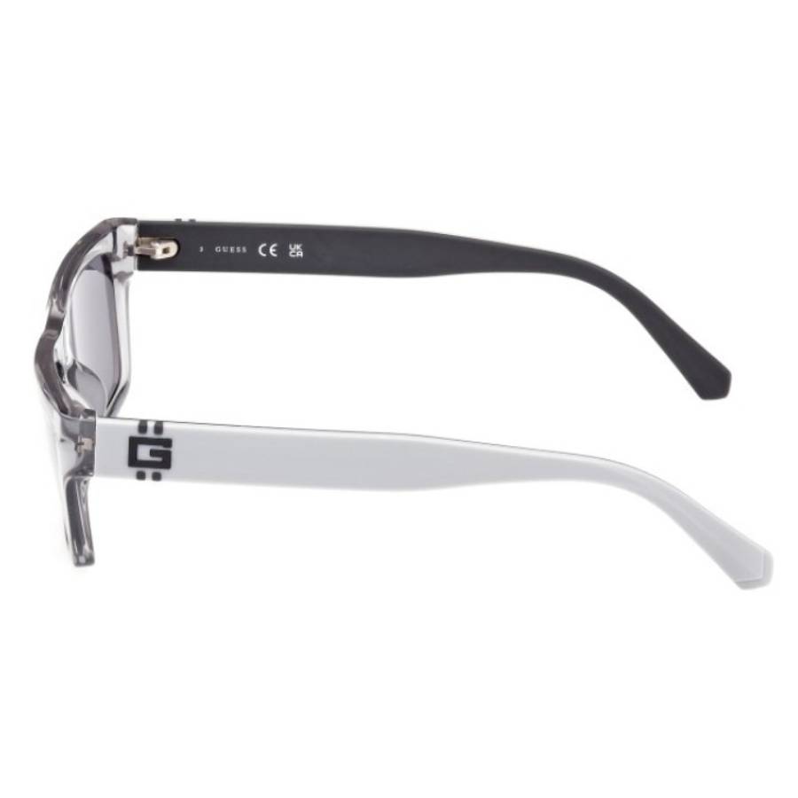 guess smoke rectangular men's sunglasses gu00120 20a 55 guess smoke rectangular men's sunglasses gu00120 20a 55