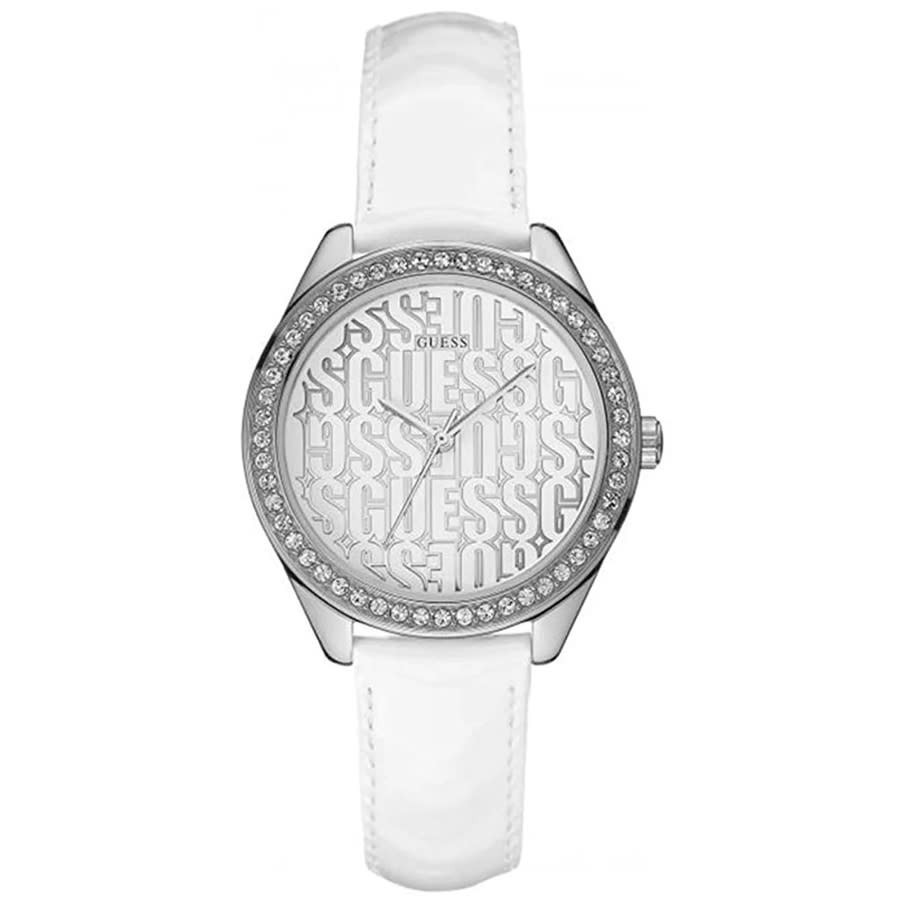 guess trance quartz silver dial ladies watch w0560l1 guess trance quartz silver dial ladies watch w0560l1