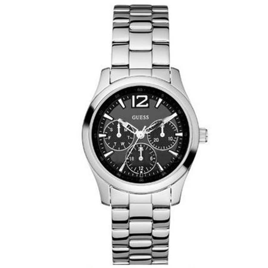 guess veranda chronograph quartz black dial ladies watch w95101l1 guess veranda chronograph quartz black dial ladies watch w95101l1