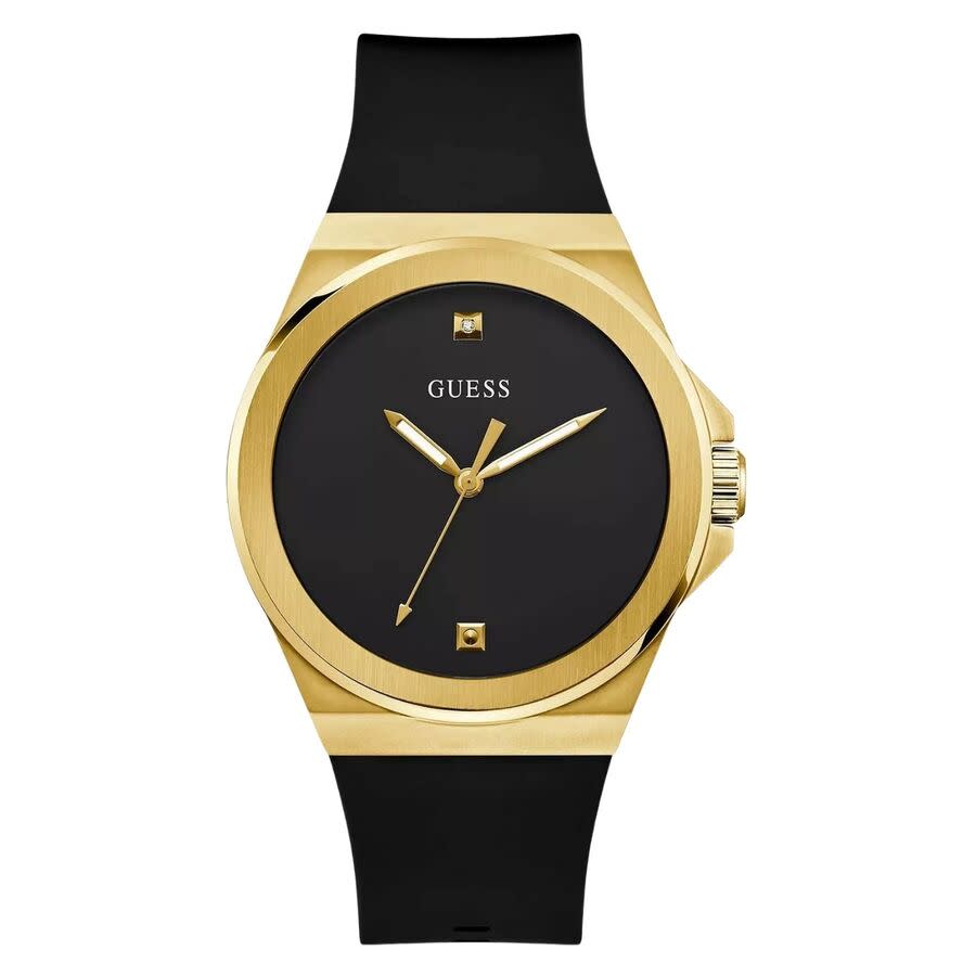 guess vinyl quartz black dial men's watch gw0790g1 guess vinyl quartz black dial men's watch gw0790g1