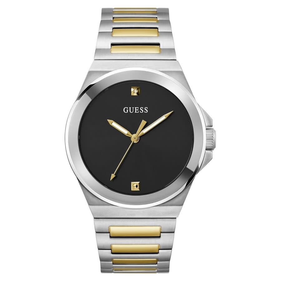 guess vinyl quartz black dial men's watch gw0833g3 guess vinyl quartz black dial men's watch gw0833g3