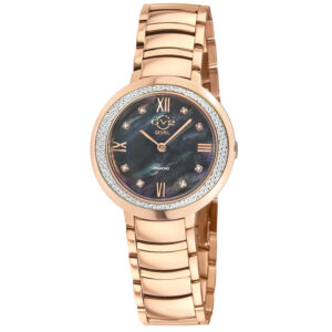 gv2 by gevril amalfi diamond mother of pearl dial ladies watch 14103b