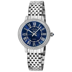 gv2 by gevril astor iii mother of pearl dial ladies watch 9159b