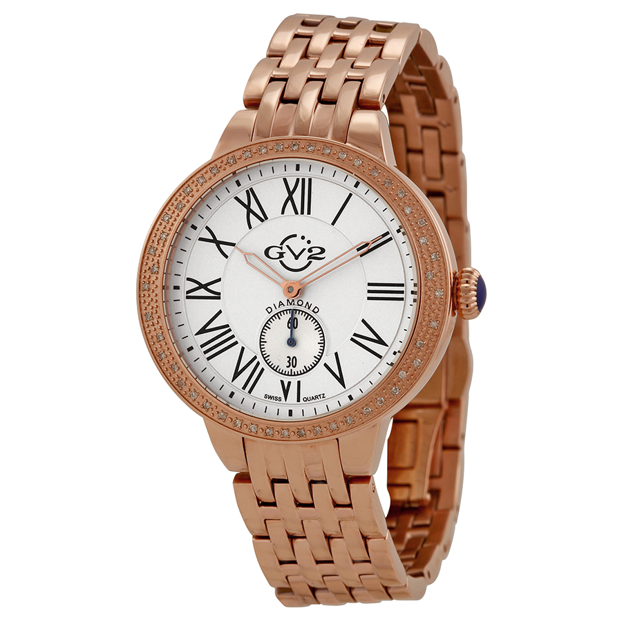 gv2 by gevril astor rose gold tone diamond bezel quartz ladies watch 9102 gv2 by gevril astor rose gold tone diamond bezel quartz ladies watch 9102