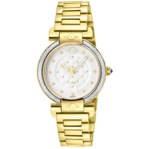 gv2 by gevril berletta quartz diamond white dial ladies watch 1541b
