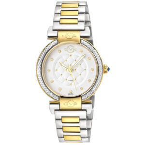 gv2 by gevril berletta quartz diamond white dial ladies watch 1545b