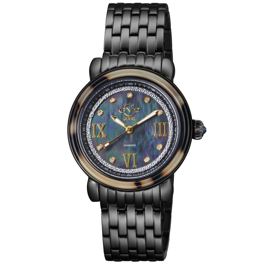 gv2 by gevril marsala tortoise diamond mother of pearl dial ladies watch 9852b gv2 by gevril marsala tortoise diamond mother of pearl dial ladies watch 9852b