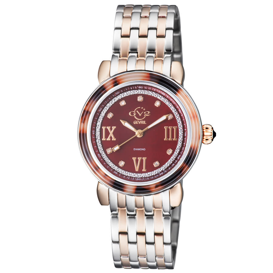 gv2 by gevril marsala tortoise diamond mother of pearl dial ladies watch 9855b gv2 by gevril marsala tortoise diamond mother of pearl dial ladies watch 9855b