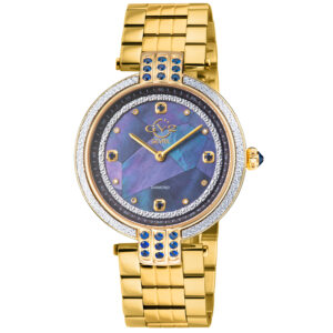 gv2 by gevril matera diamond mother of pearl dial ladies watch 12802b