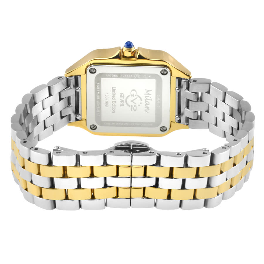 gv2 by gevril milan quartz diamond black dial ladies watch 121434b gv2 by gevril milan quartz diamond black dial ladies watch 121434b