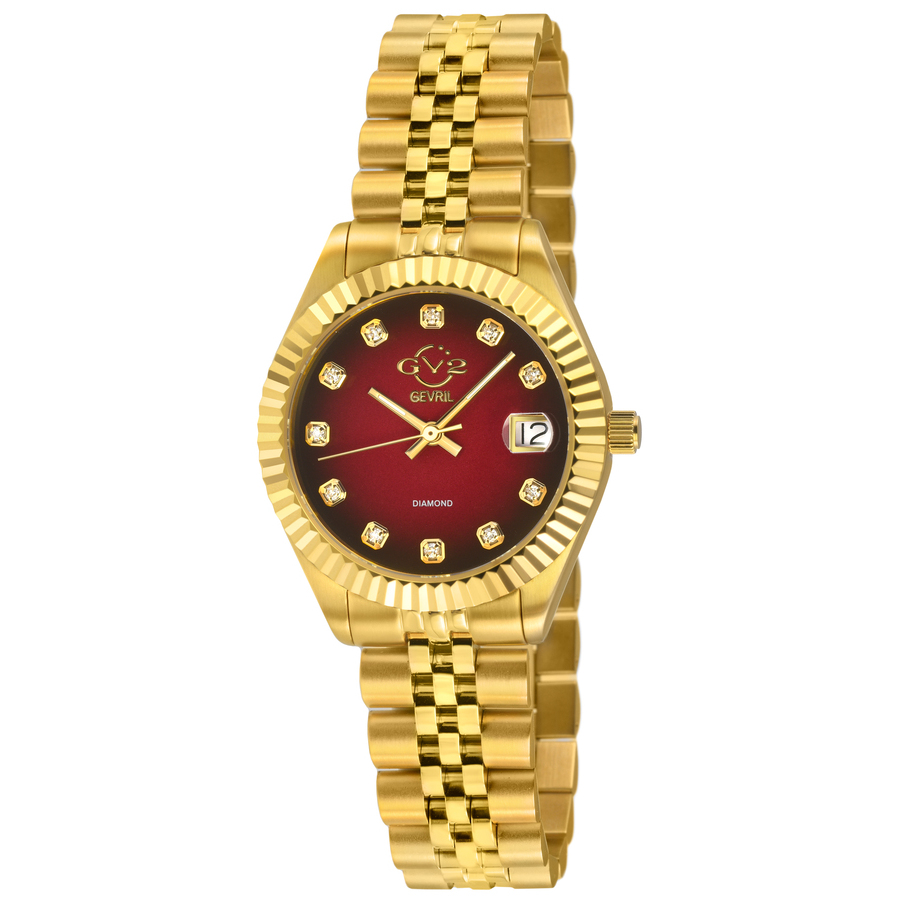 gv2 by gevril naples quartz diamond red dial ladies watch 12411 gv2 by gevril naples quartz diamond red dial ladies watch 12411