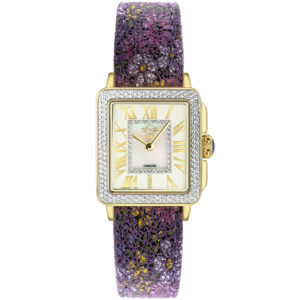gv2 by gevril padova floral mother of pearl dial ladies watch 12305f