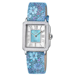 gv2 by gevril padova floral mother of pearl dial ladies watch 12309f