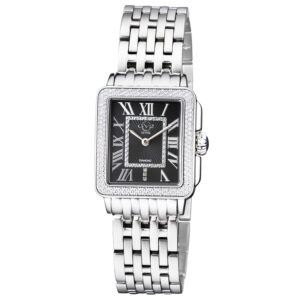 gv2 by gevril padova quartz black dial ladies watch 12308b