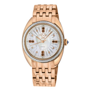 gv2 by gevril palermo diamond mother of pearl dial ladies watch 13103b