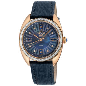 gv2 by gevril palermo diamond mother of pearl dial ladies watch 13104