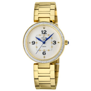 gv2 by gevril piemonte quartz white dial ladies watch 14201b