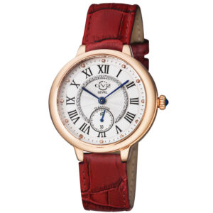 gv2 by gevril rome quartz white dial ladies watch 12201