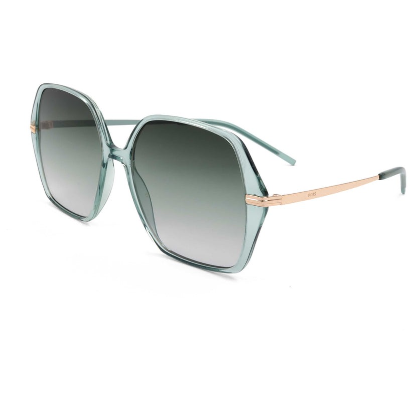 hugo boss grey green square ladies sunglasses boss1660/s pef/ib hugo boss grey green square ladies sunglasses boss1660/s pef/ib