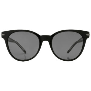hugo boss grey oval ladies sunglasses boss 1267/s 0807/ir 53