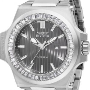 invicta akula quartz crystal gunmetal dial men's watch 49132