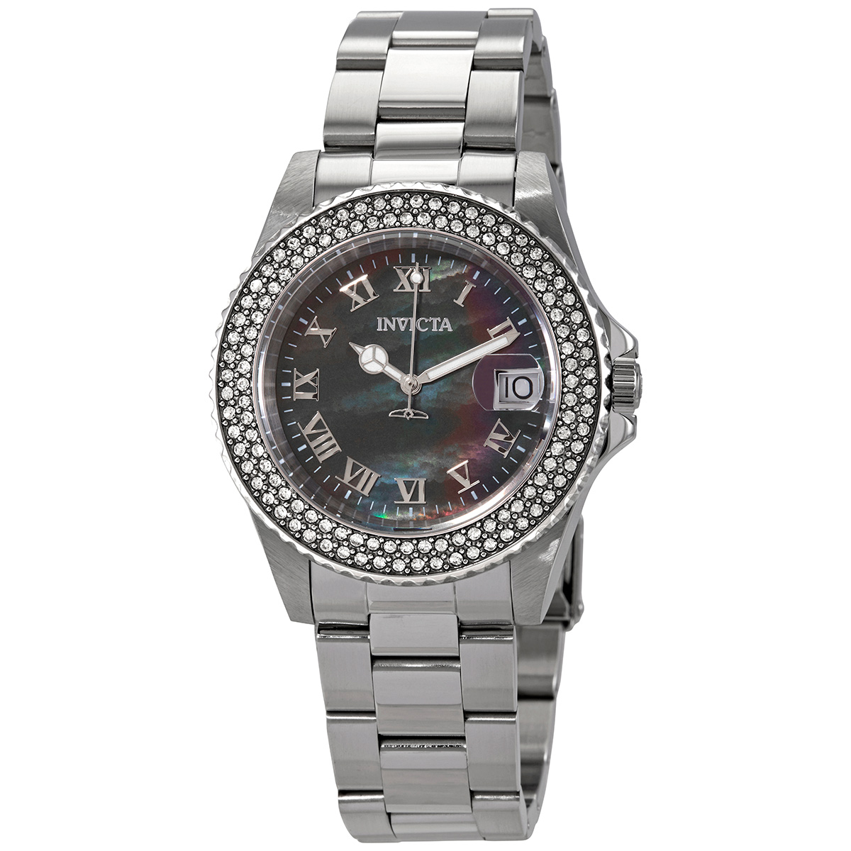 invicta angel black mother of pearl dial ladies watch 21711 invicta angel black mother of pearl dial ladies watch 21711