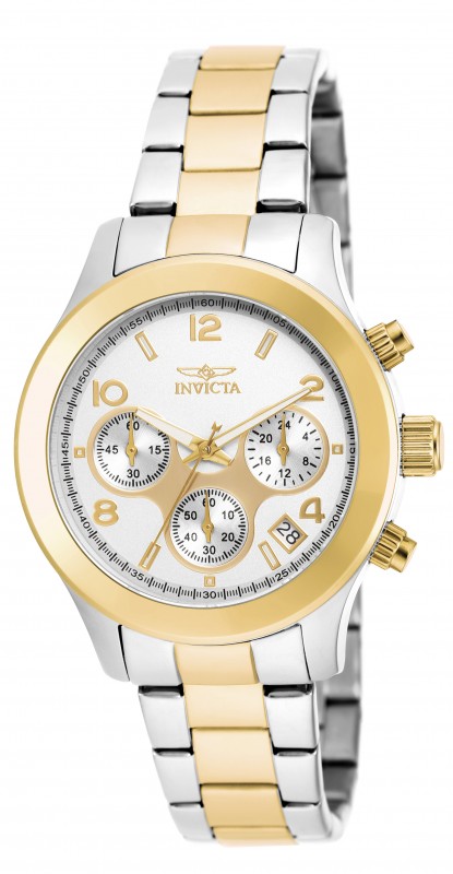 invicta angel chronograph silver dial two tone men's watch 19219 invicta angel chronograph silver dial two tone men's watch 19219