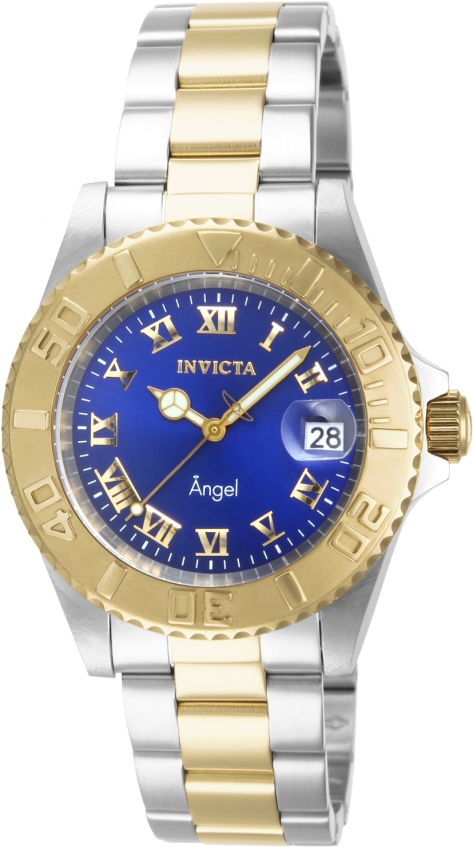 invicta angel quartz blue dial two tone ladies watch 14363 invicta angel quartz blue dial two tone ladies watch 14363