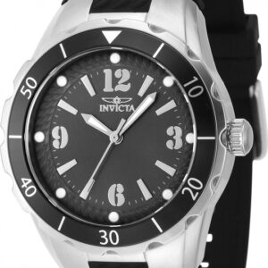 invicta angel quartz charcoal dial ladies watch 48849