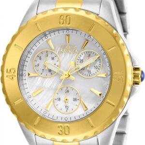 invicta angel quartz mother of pearl dial adies watch 29110