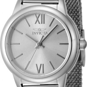 invicta angel quartz silver dial ladies watch 48249