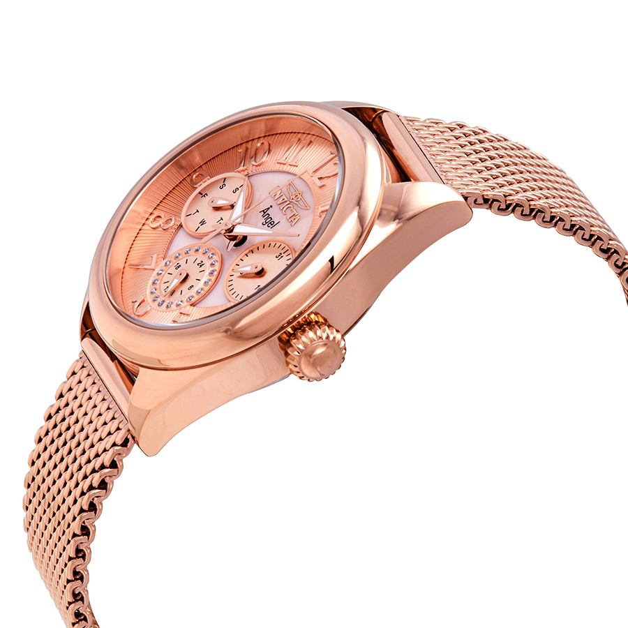invicta angel rose gold dial ladies watch 27454 invicta angel rose gold dial ladies watch 27454